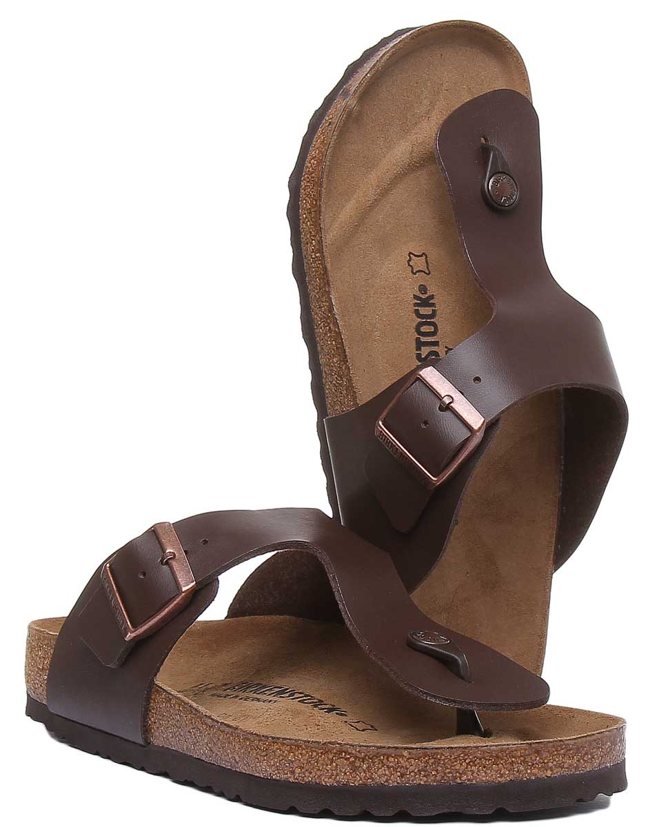 Birkenstock Ramses BF sandales à semelle en liège marron foncé pour hommes