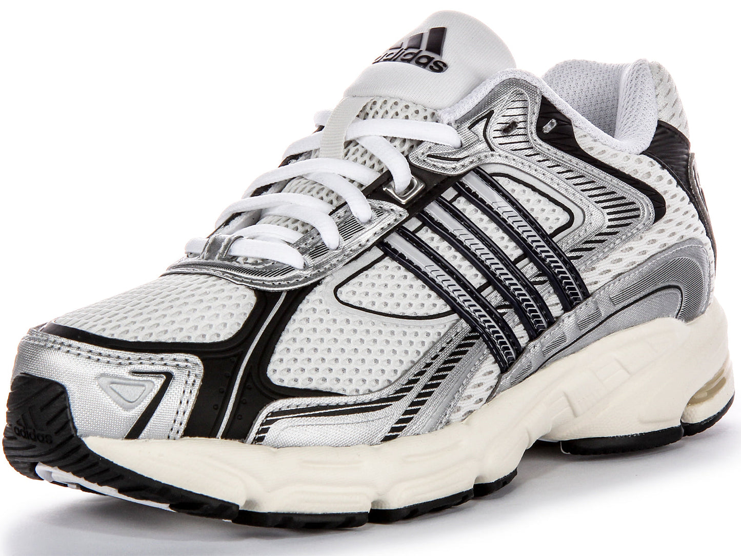 Adidas Response CL Baskets Homme en Maille Blanc Gris, Superposition Sportive