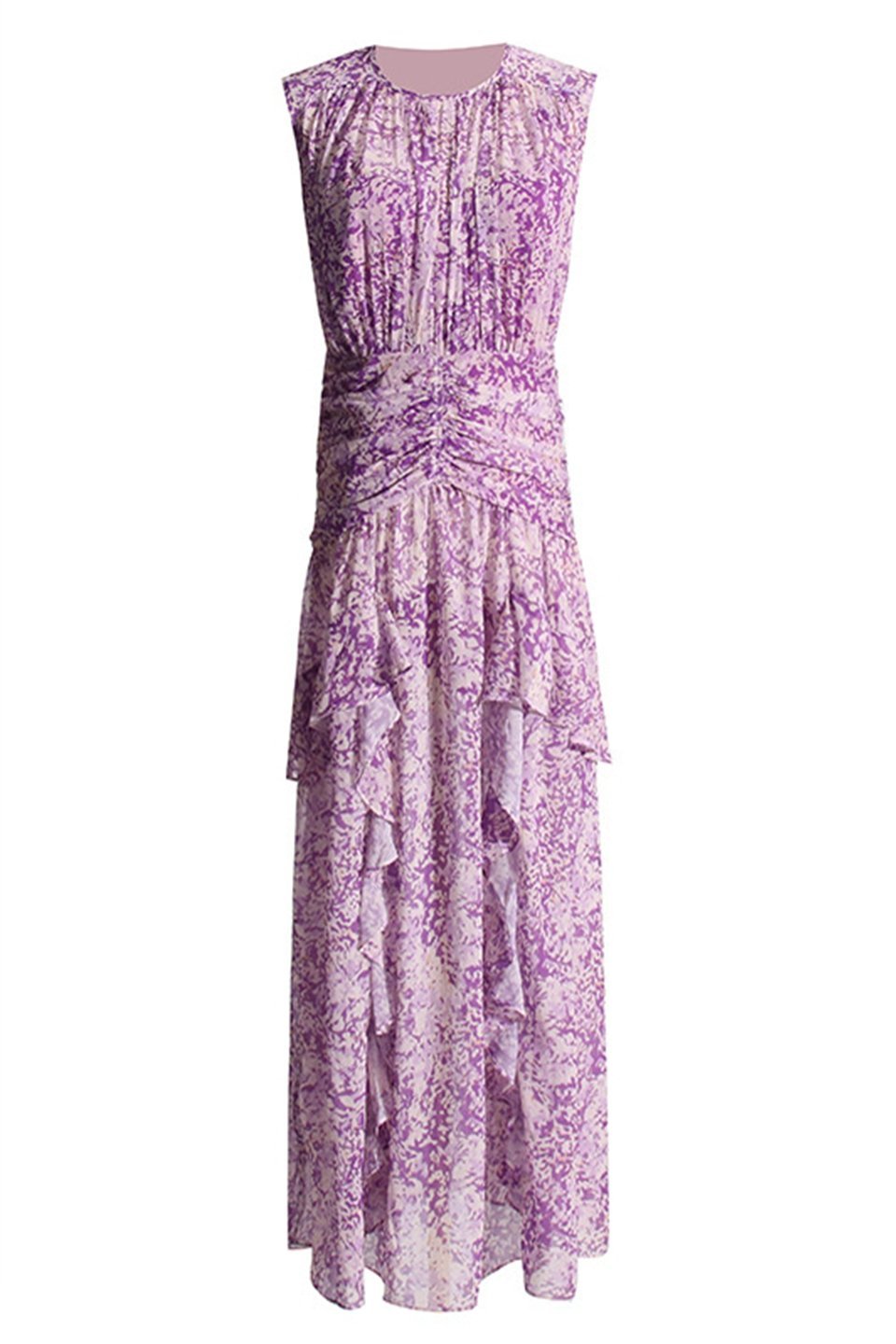 Women's Layered Lace Maxi Dress | Purple