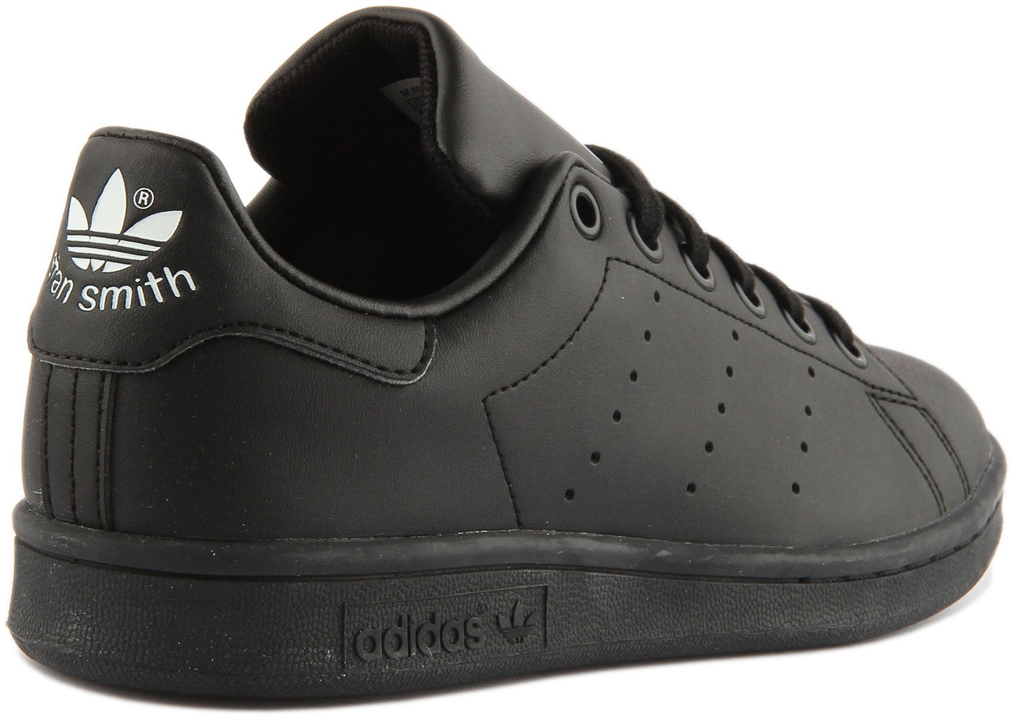 Adidas Stan Smith Baskets casual à lacets Primegreen pour jeunes en noir