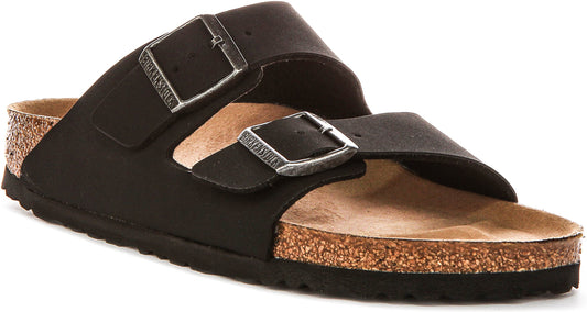Birkenstock Arizona Bs In Black Vegan | Narrow Fit