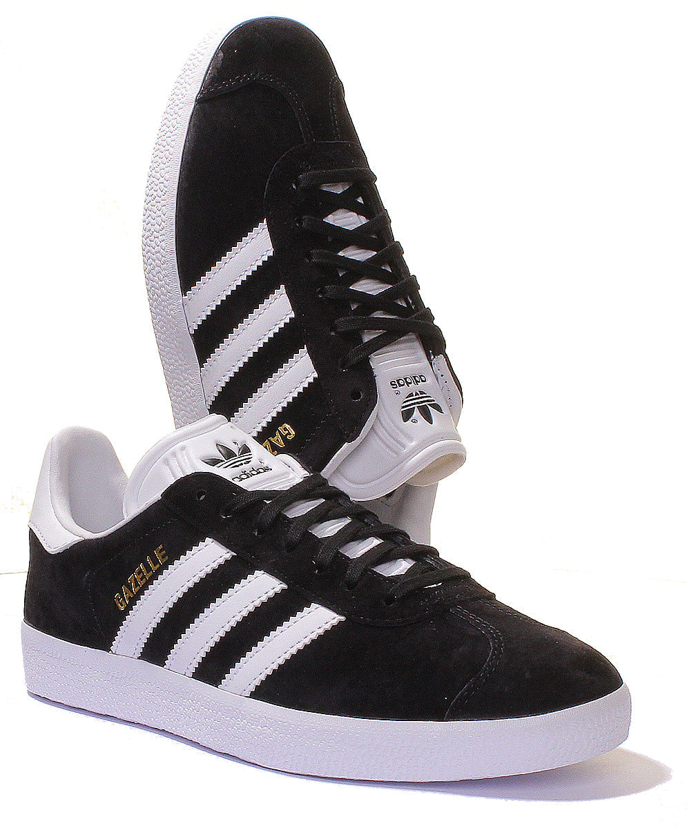 Adidas Gazelle Réédition Vintage unisexe des baskets à lacets des années 60 dans le style marine blanc