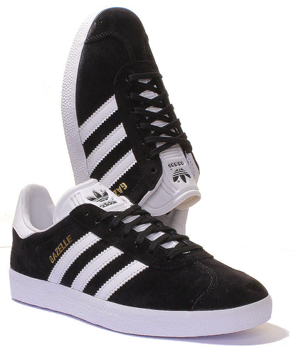 Adidas Gazelle Réédition Vintage unisexe des baskets à lacets des années 60 dans le style marine blanc