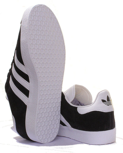 Adidas Gazelle Réédition Vintage unisexe des baskets à lacets des années 60 dans le style marine blanc