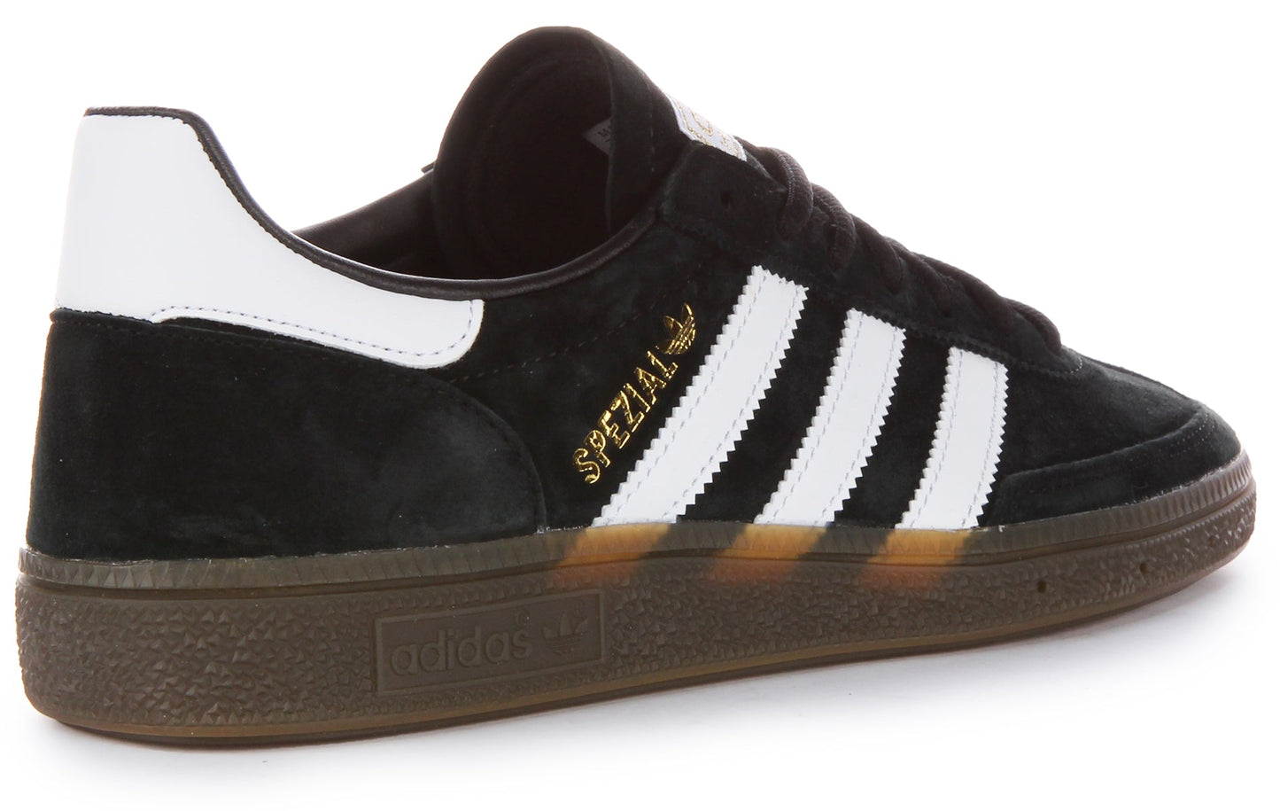 Adidas Handball Spezia Baskets Homme en Cuir Suédé Noir Blanc, Semelle Synthétique Solaire