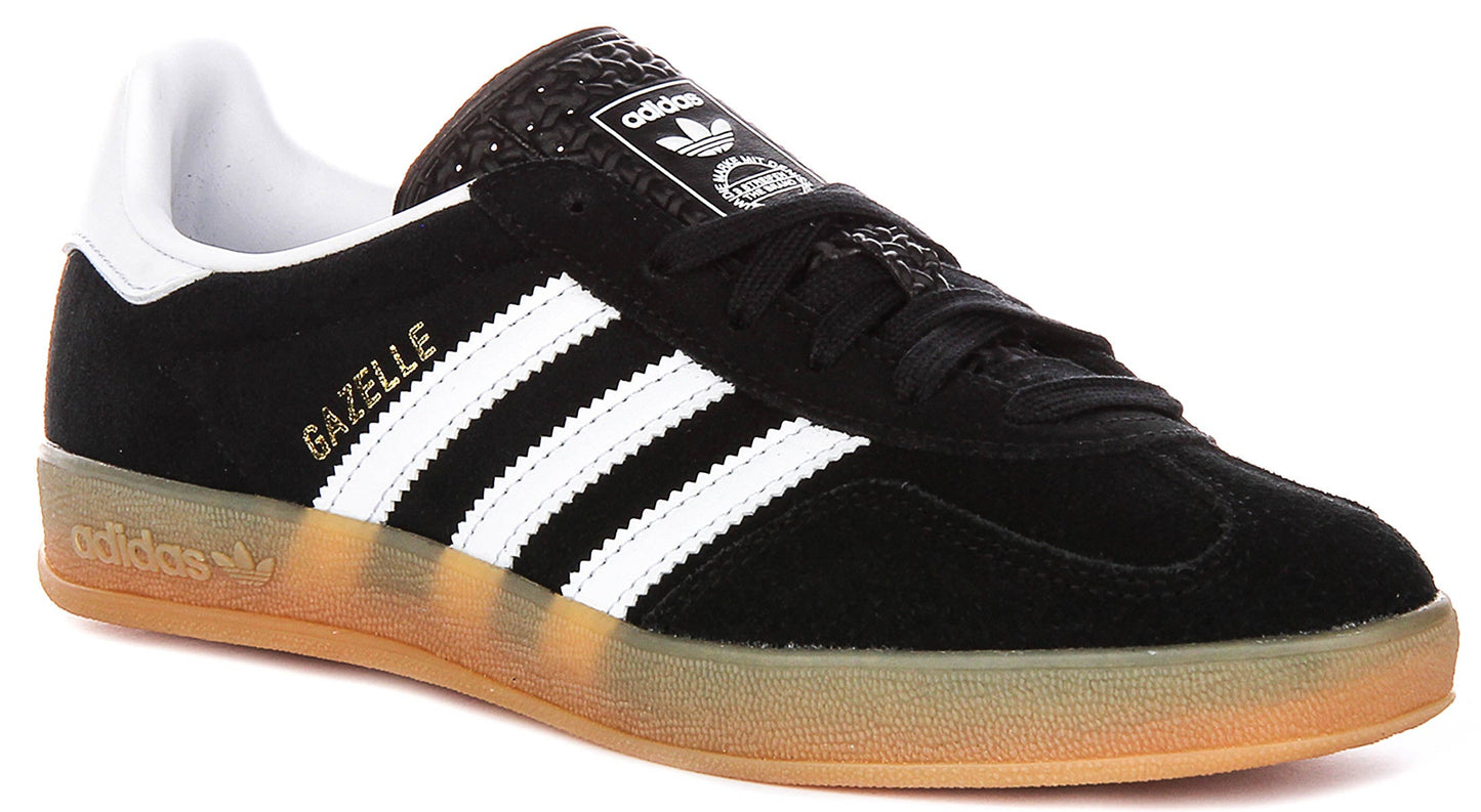 Adidas Gazelle Indoor Nero Bianco per Giovani