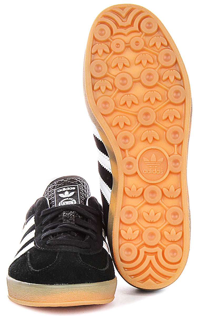 Adidas Gazelle Indoor Nero Bianco per Giovani