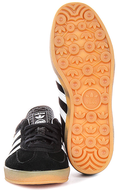 Adidas Gazelle Indoor Nero Bianco per Giovani