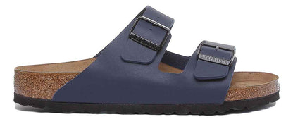 Birkenstock Arizona sandaleses bleues à deux brides, style Birko Flor