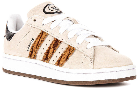Adidas Campus 00S en Beige con Rayas de Leopardo para Junior