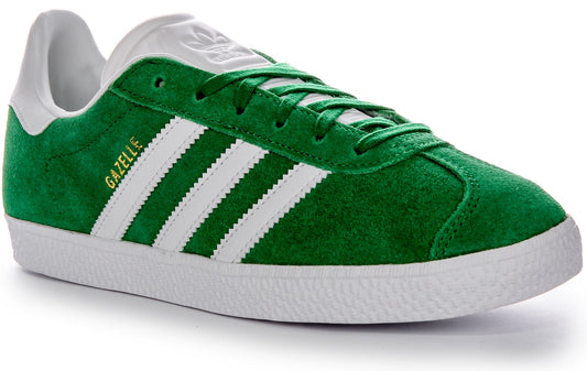 Baskets en cuir suédé Adidas Gazelle Authentic Multi Purpose 90s Junior en vert