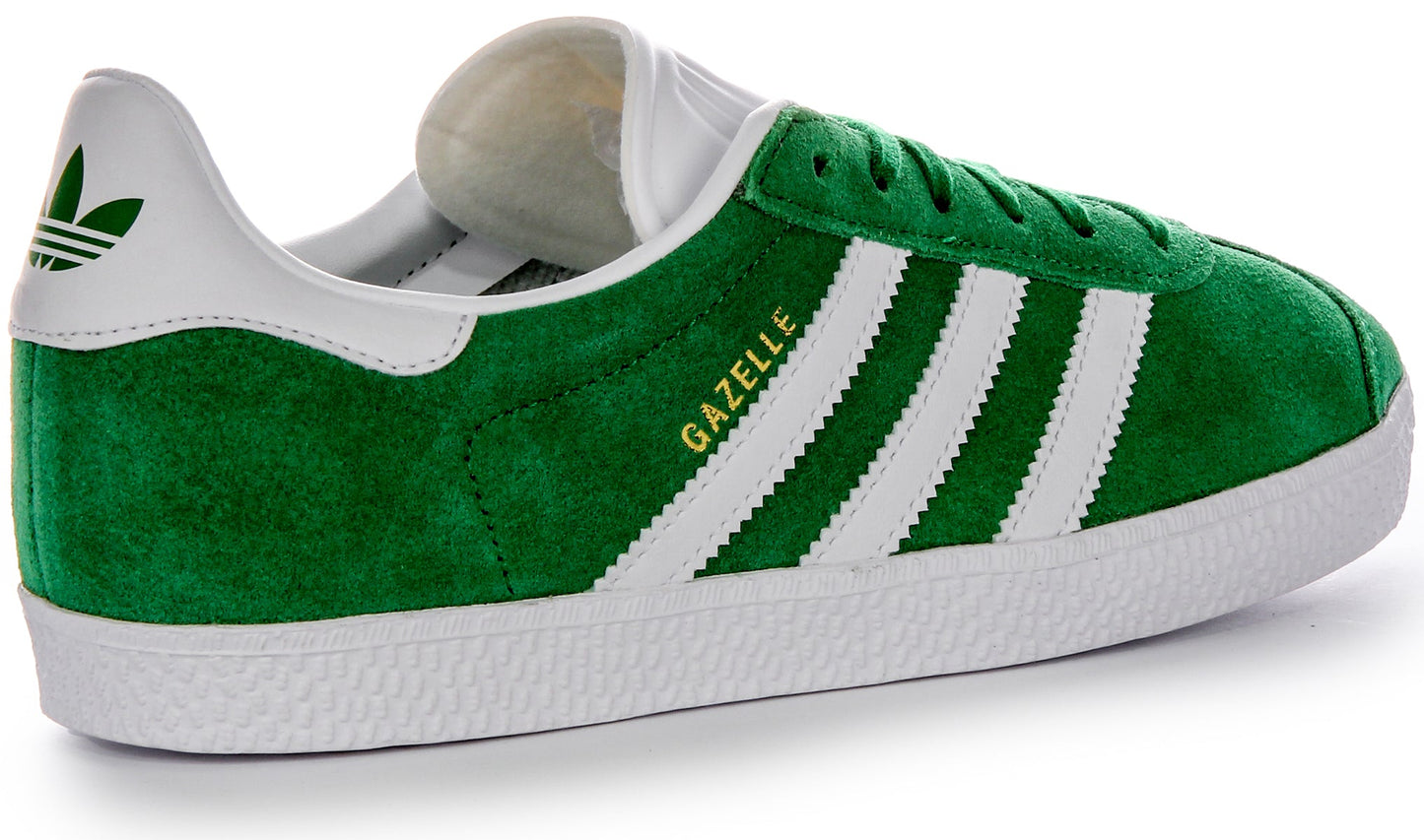 Baskets en cuir suédé Adidas Gazelle Authentic Multi Purpose 90s Junior en vert