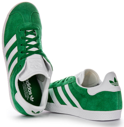 Baskets en cuir suédé Adidas Gazelle Authentic Multi Purpose 90s Junior en vert