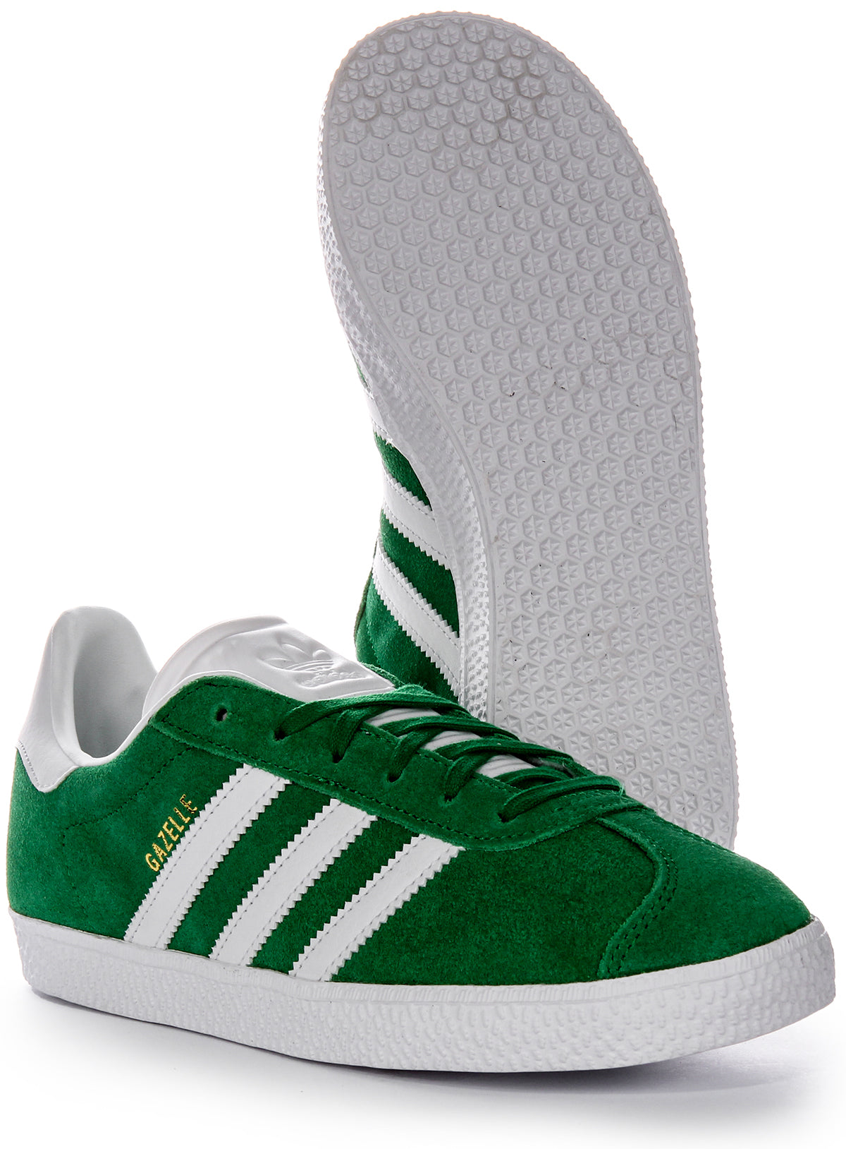 Baskets en cuir suédé Adidas Gazelle Authentic Multi Purpose 90s Junior en vert