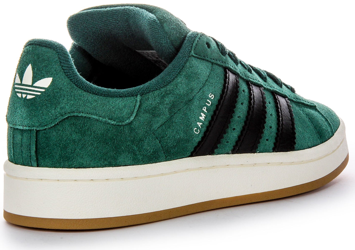 Baskets en cuir suédé vert et noir Adidas Campus 00S