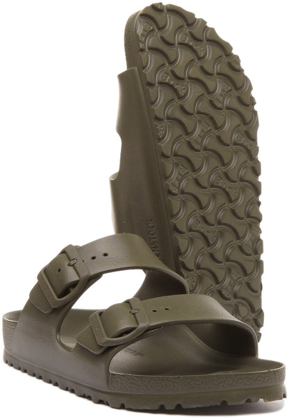 Birkenstock Arizona EVA Sandale à double lanière pour femme en kaki