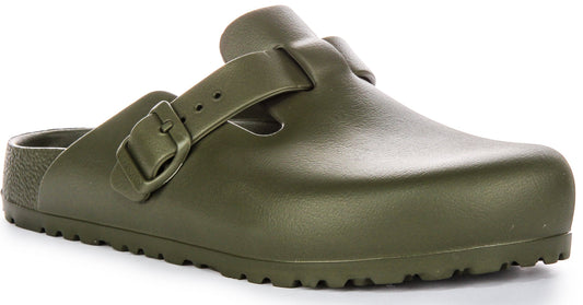 Birkenstock Boston Eva Sabots en Eva pour femmes en kaki