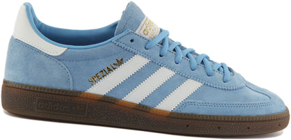 Adidas Handball Spezial Baskets décontractées à lacets style années 70 pour hommes en bleu clair