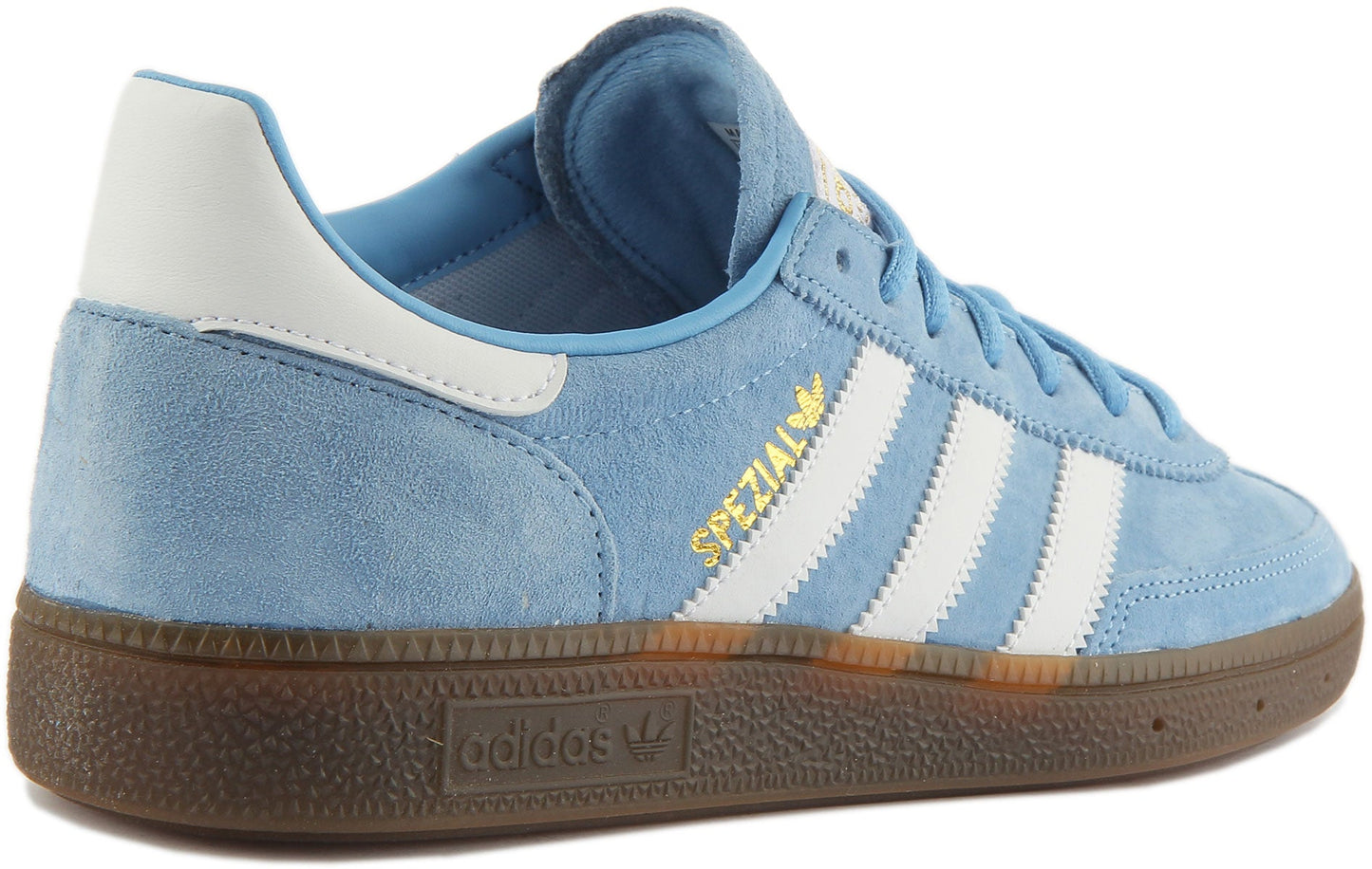 Adidas Handball Spezial Baskets décontractées à lacets style années 70 pour hommes en bleu clair