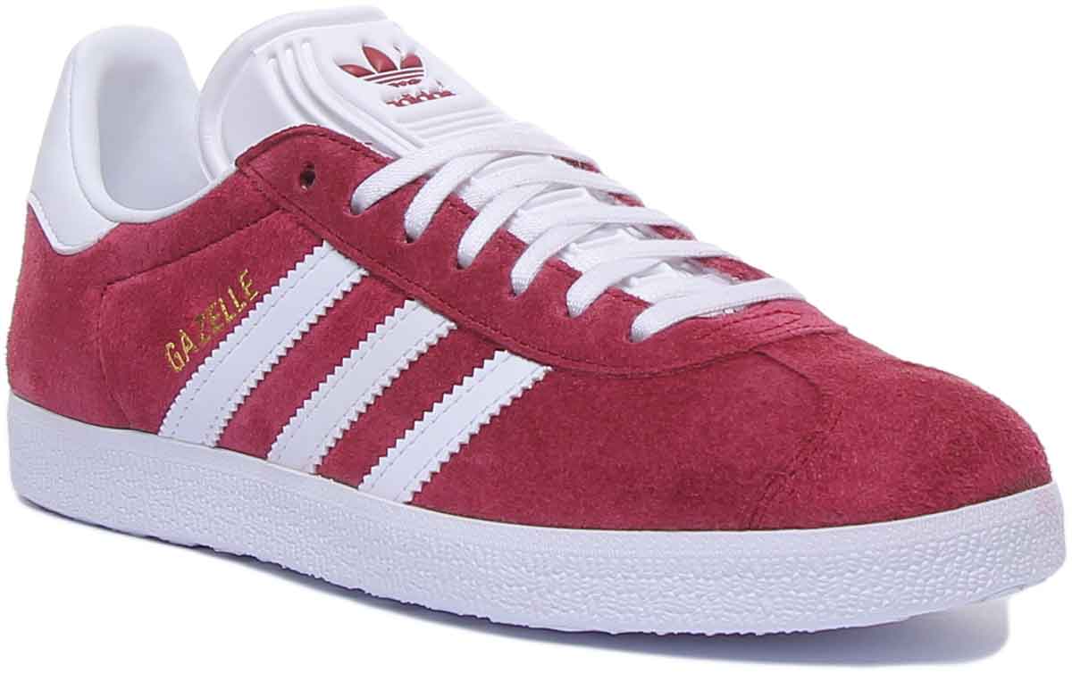 Adidas Gazelle Baskets à lacets vintage reissue des années 60 poure en maroon