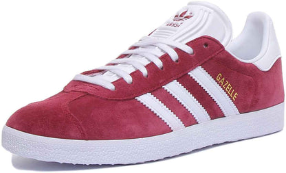 Adidas Gazelle Baskets à lacets vintage reissue des années 60 poure en maroon