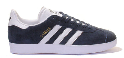 Adidas Gazelle Réédition Vintage unisexe des baskets à lacets des années 60 dans le style marine blanc