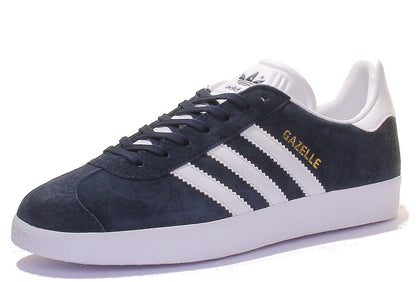 Adidas Gazelle Réédition Vintage unisexe des baskets à lacets des années 60 dans le style marine blanc