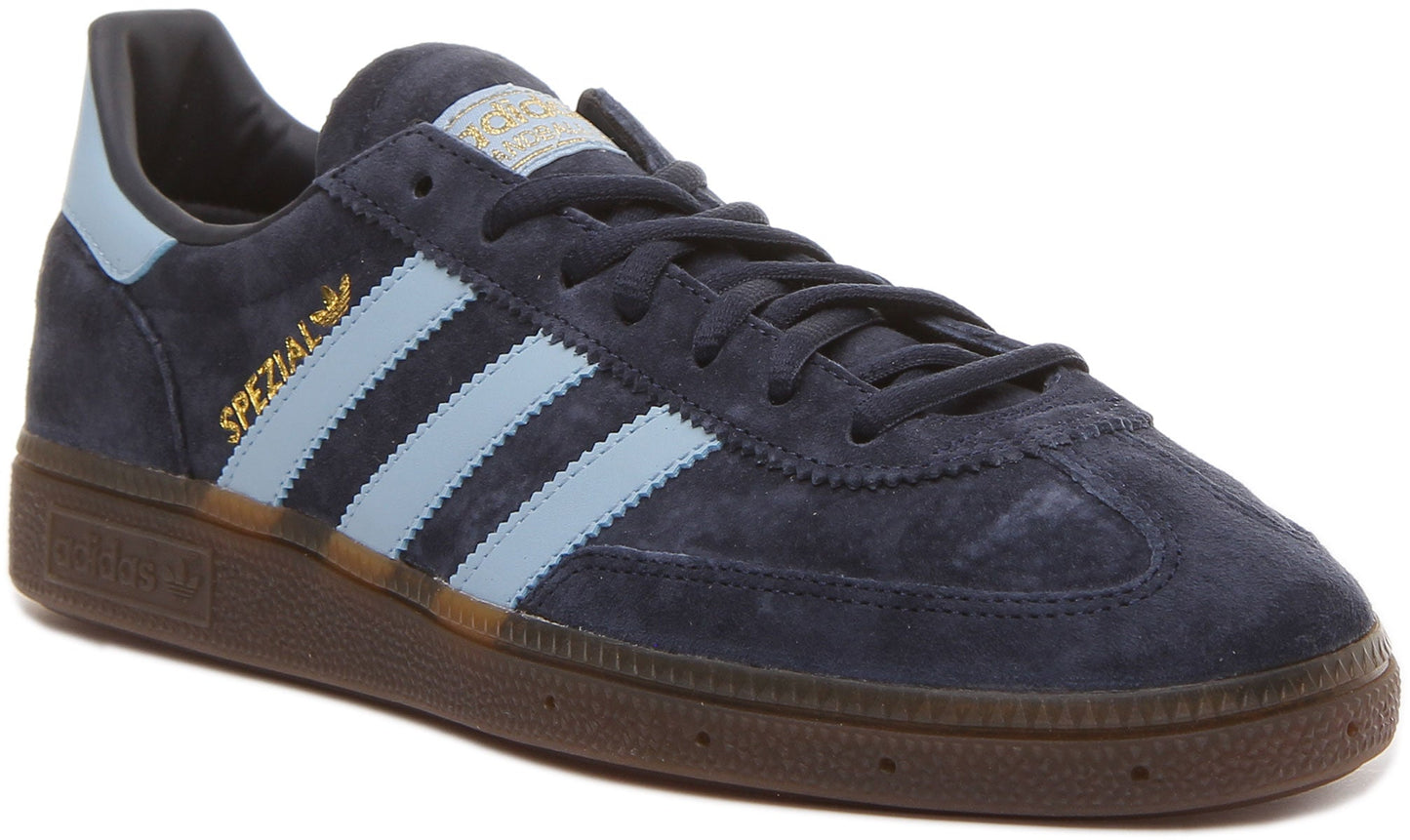 Adidas Handball Spezial Baskets en daim à lacets style 70's pour homme en marine bleu