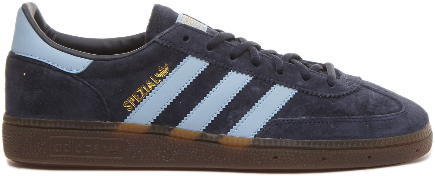 Adidas Handball Spezial Baskets en daim à lacets style 70's pour homme en marine bleu