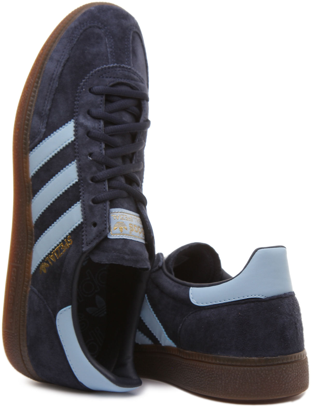 Adidas Handball Spezial Baskets en daim à lacets style 70's pour homme en marine bleu