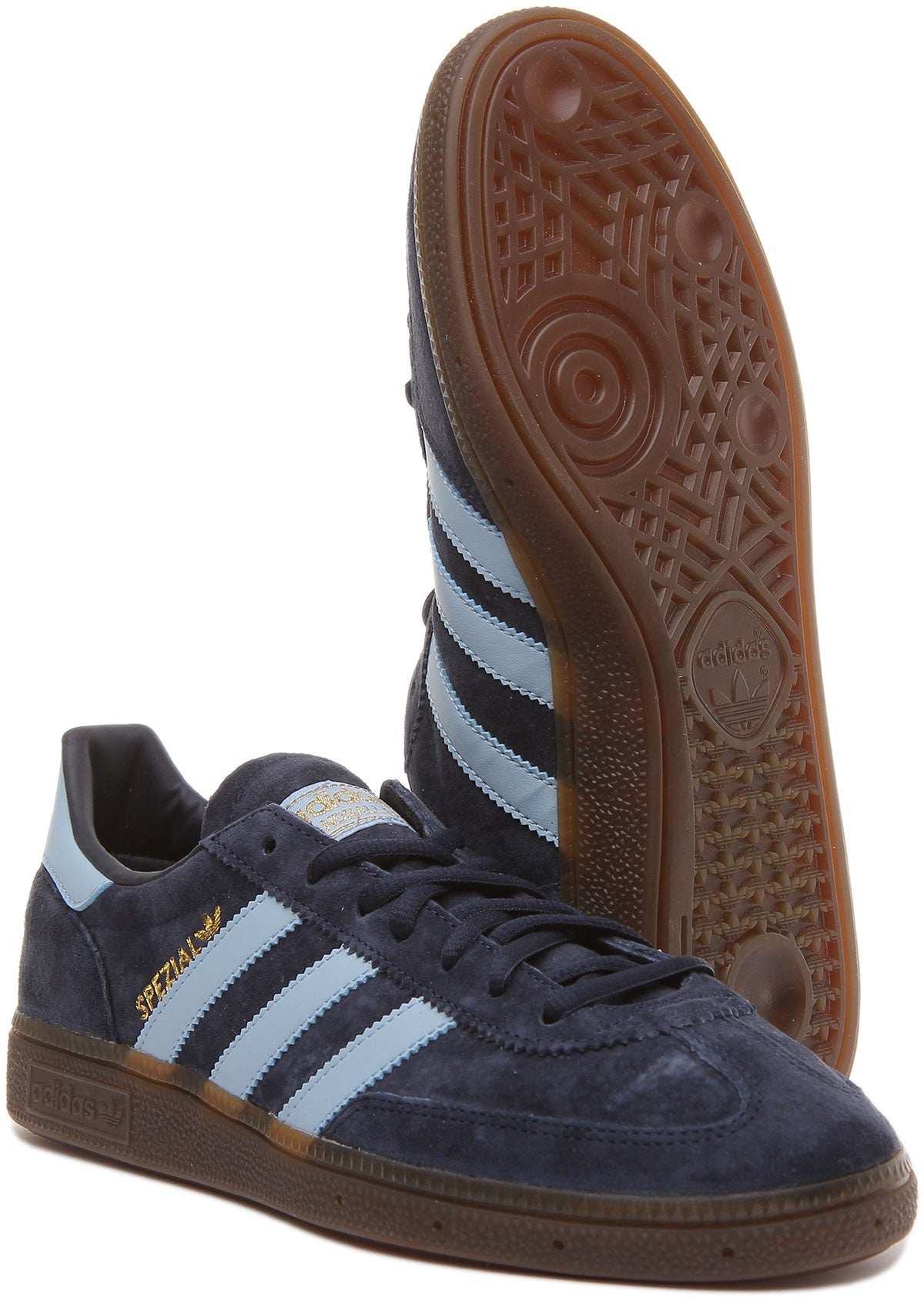 Adidas Handball Spezial Baskets en daim à lacets style 70's pour homme en marine bleu