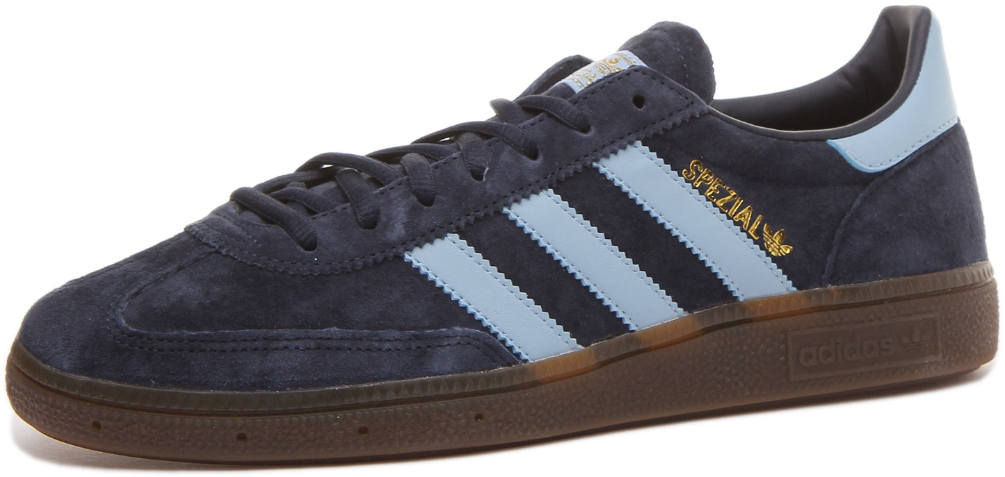 Adidas Handball Spezial Baskets en daim à lacets style 70's pour homme en marine bleu