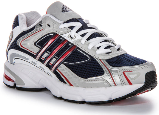 Baskets en mesh pour hommes Adidas Response CL Sporty Overlay inspirées des années 2000 en marine et gris