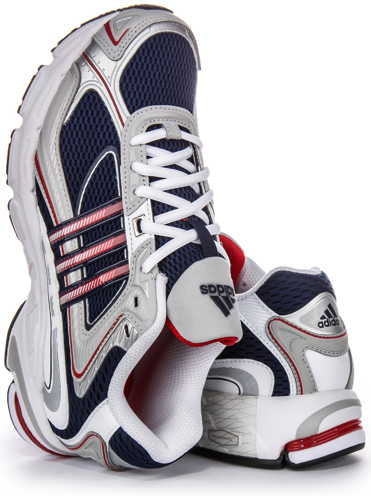 Baskets en mesh pour hommes Adidas Response CL Sporty Overlay inspirées des années 2000 en marine et gris
