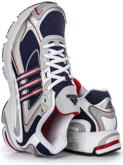 Baskets en mesh pour hommes Adidas Response CL Sporty Overlay inspirées des années 2000 en marine et gris