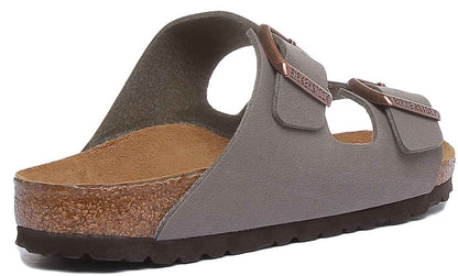 Birkenstock Arizona sandales à double lanière en pierre Birko Flor en liège pour femmes