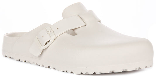 Birkenstock Boston Eva In Stone | Narrow Fit