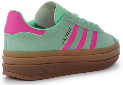 Baskets Gazelle Bold Three Layers Q Panel Gum Sole pour femmes d'Adidas en turquoise