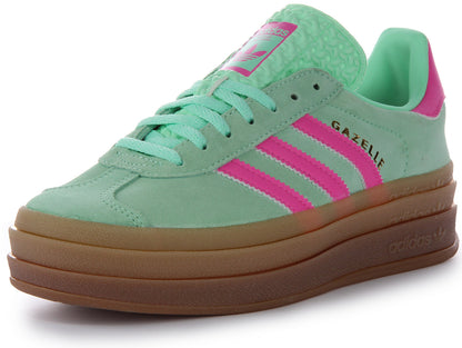 Baskets Gazelle Bold Three Layers Q Panel Gum Sole pour femmes d'Adidas en turquoise