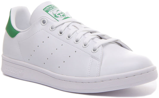 Adidas Stan Smith Chaussures de tennis classiques végane Primegreen pour hommes en blanc vert