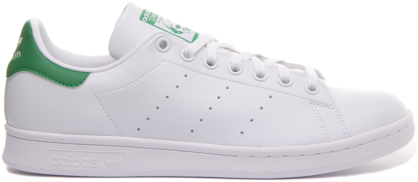 Adidas Stan Smith Chaussures de tennis classiques végane Primegreen pour hommes en blanc vert