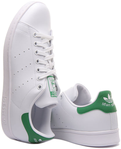 Adidas Stan Smith Chaussures de tennis classiques végane Primegreen pour hommes en blanc vert