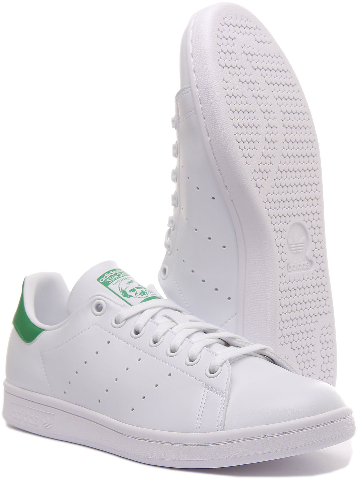 Adidas Stan Smith Chaussures de tennis classiques végane Primegreen pour hommes en blanc vert