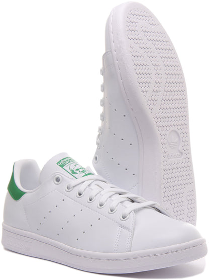 Adidas Stan Smith Chaussures de tennis classiques végane Primegreen pour hommes en blanc vert