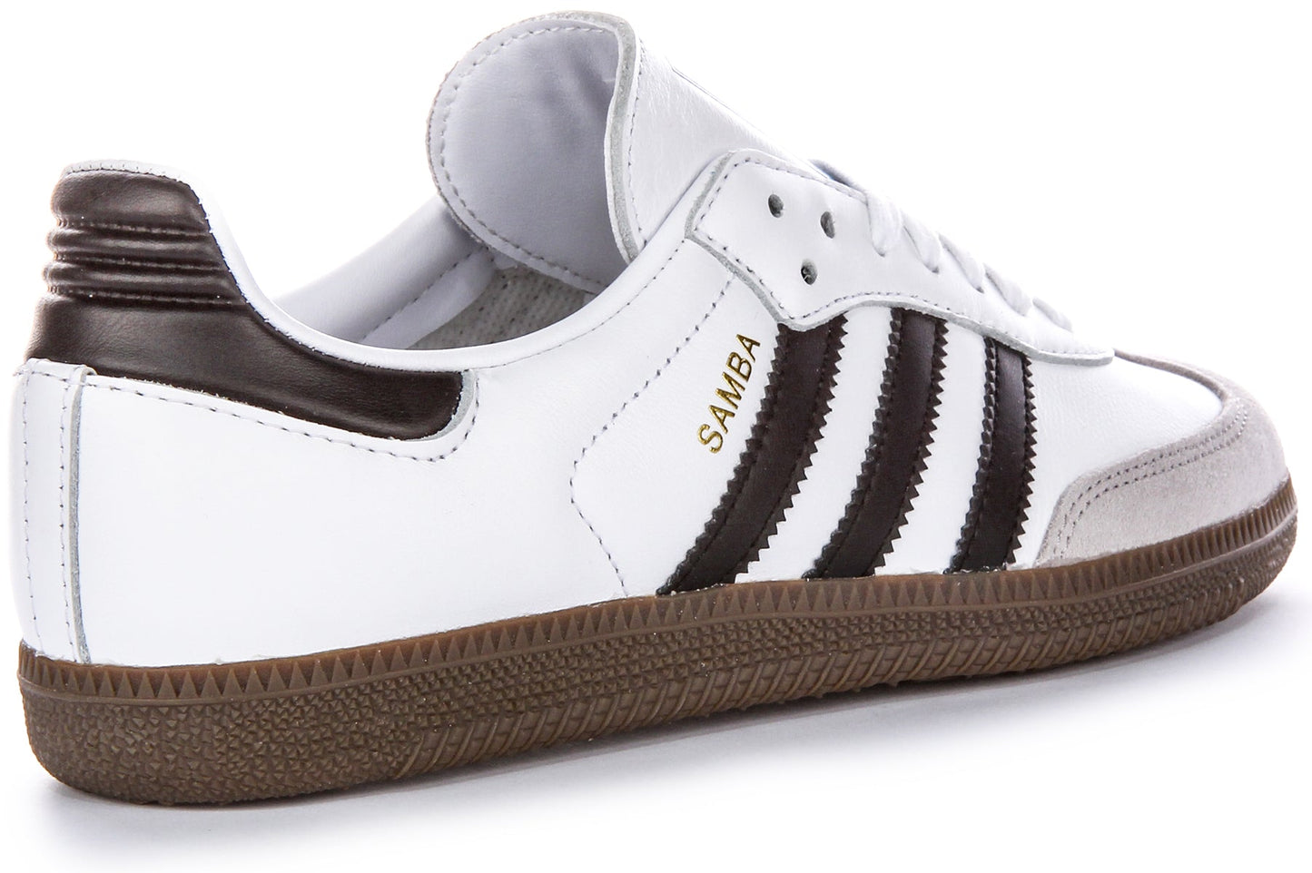 Baskets Adidas Samba OG Gritty Sud en cuir pleine fleur, en blanc et noir