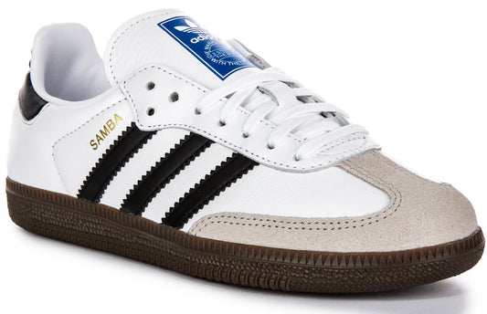Adidas Samba OG J Blanc Noir Pour Jeunes