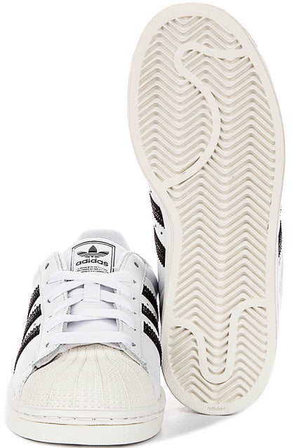Adidas Superstar II Rhinestone In White Black For Women