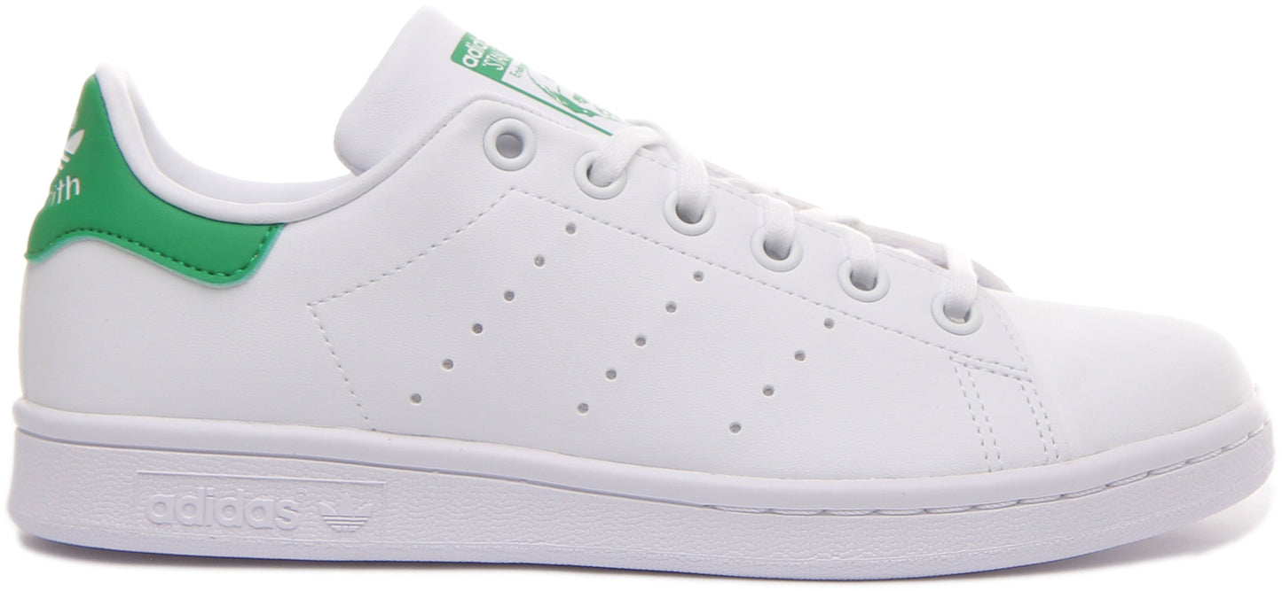 Adidas Stan Smith Chaussures de tennis classiques végane Primegreen pour jeunes en blanc vert