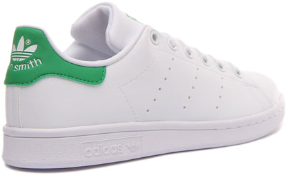 Adidas Stan Smith Chaussures de tennis classiques végane Primegreen pour jeunes en blanc vert