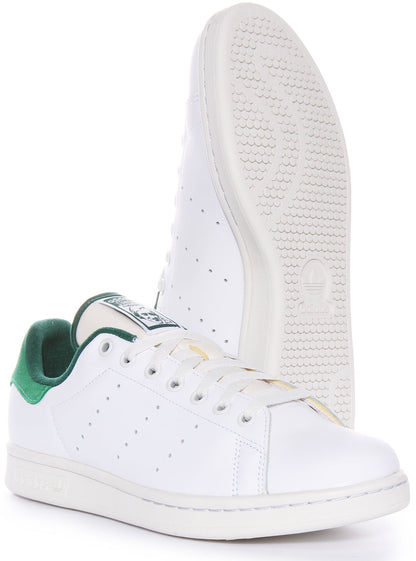 Adidas Stan Smith Classic Tennis Shoe Men's Trainers En Blanc Vert